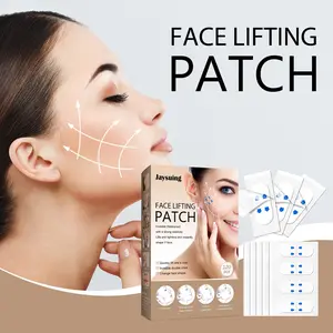 Invisible Face Lifting Patch with Glycerin and Hyaluronic Acid, Waterproof V-Shape Firming Patches to Reduce Fine Lines, Contour Your Jawline, Facial Patches