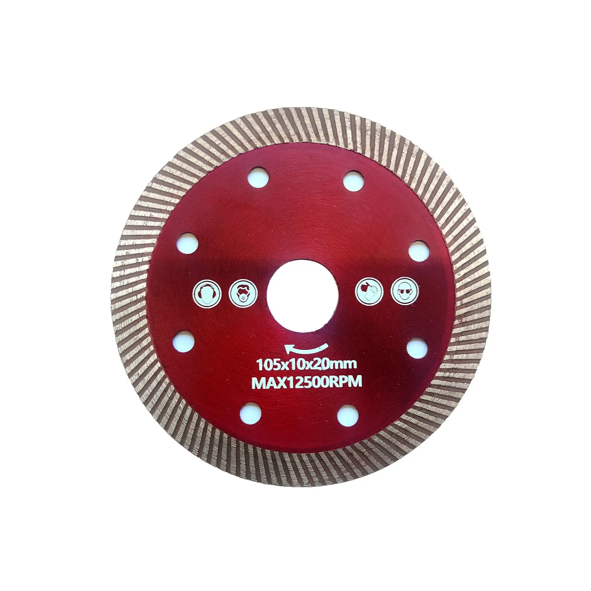 Diamond Saw Blade, Durable Cutting Disc, Cutting Wheel for Power Tools, Continuous Rim Diamond Blade for Porcelain, Tile, Brick, Granite and Concrete,