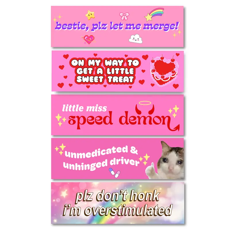 Fun Car Sticker Bumper Magnets - Select Your Design To Decorate Your Car With Cute Bumper Magnet For Vehicle, Car Decal, Automotive Decoration