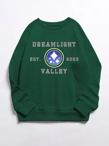 Dreamlight Valley Varsity Pullover Sweatshirt, Cozy Retro College Style Crewneck Sweatshirt