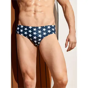 NewBdhjydb Men's Quick-Dry Swim Shorts - Low-Rise Board Shorts with Star Design & Color-Blocking, High-Elasticity Surfing & Beachwear Suitable for Surfing, Pool, Parties - SwimSuit for & (Hand Washable)