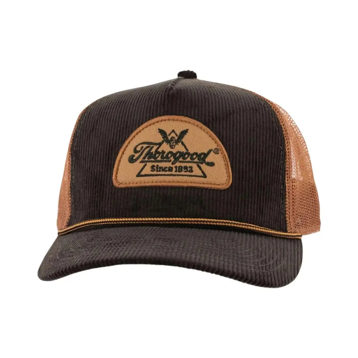 Corduroy Trucker Hat for Women Men, Retro Baseball Cap, Adjustable Snapback Corduroy Adjustable Snapback Hat - Vintage Western Cap for  main image 3