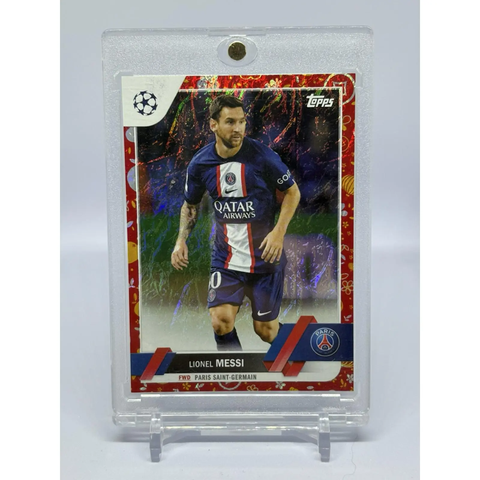 Topps Lionel Messi 2020 UEFA Champions League Trading Card Chinese new year 87/150