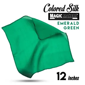 Emerald 12 inch Colored Silk