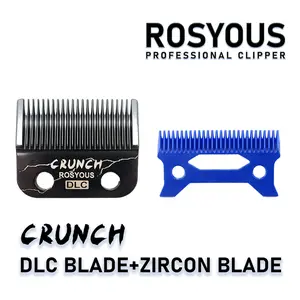 CRUNCH DLC FIXED BLADE Zircon Long Teeth Moving Blade Clipper Hair Trimmer PHANTECHO Accessories Replacement for JC06 8148 V003 R66 M10