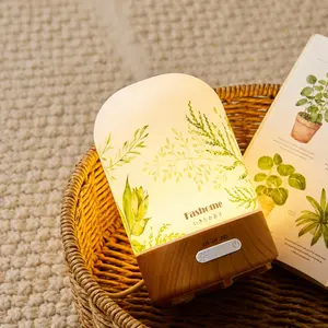 Hand Blown Glass Essential Oil Diffuser | 100ml Small Aromatherapy Humidifier with Warm Light