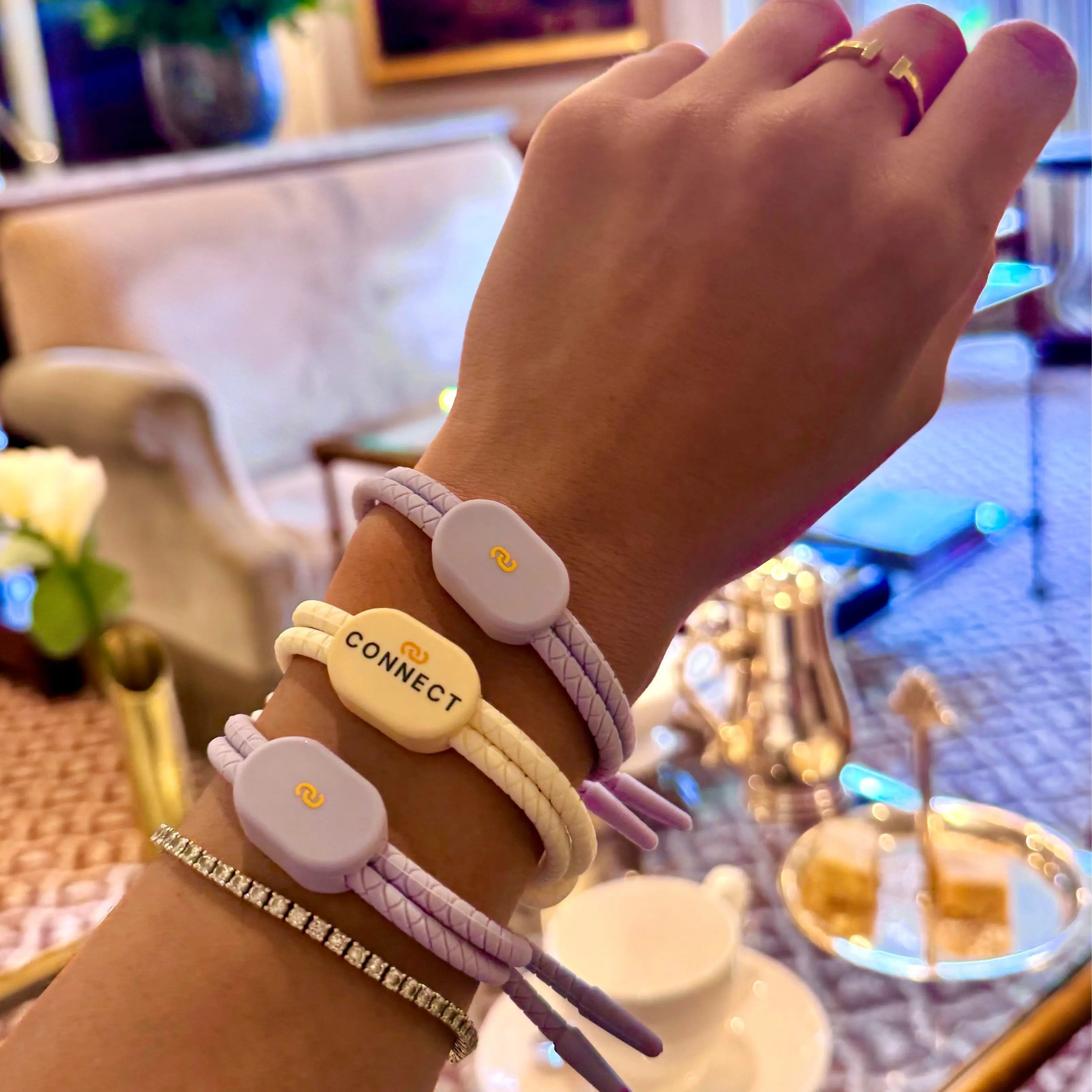 LGBTQ Lavender NFC Bracelet – Connect Real Dating