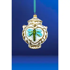 Chateau Bleu Jar Polish Glass Ornament
