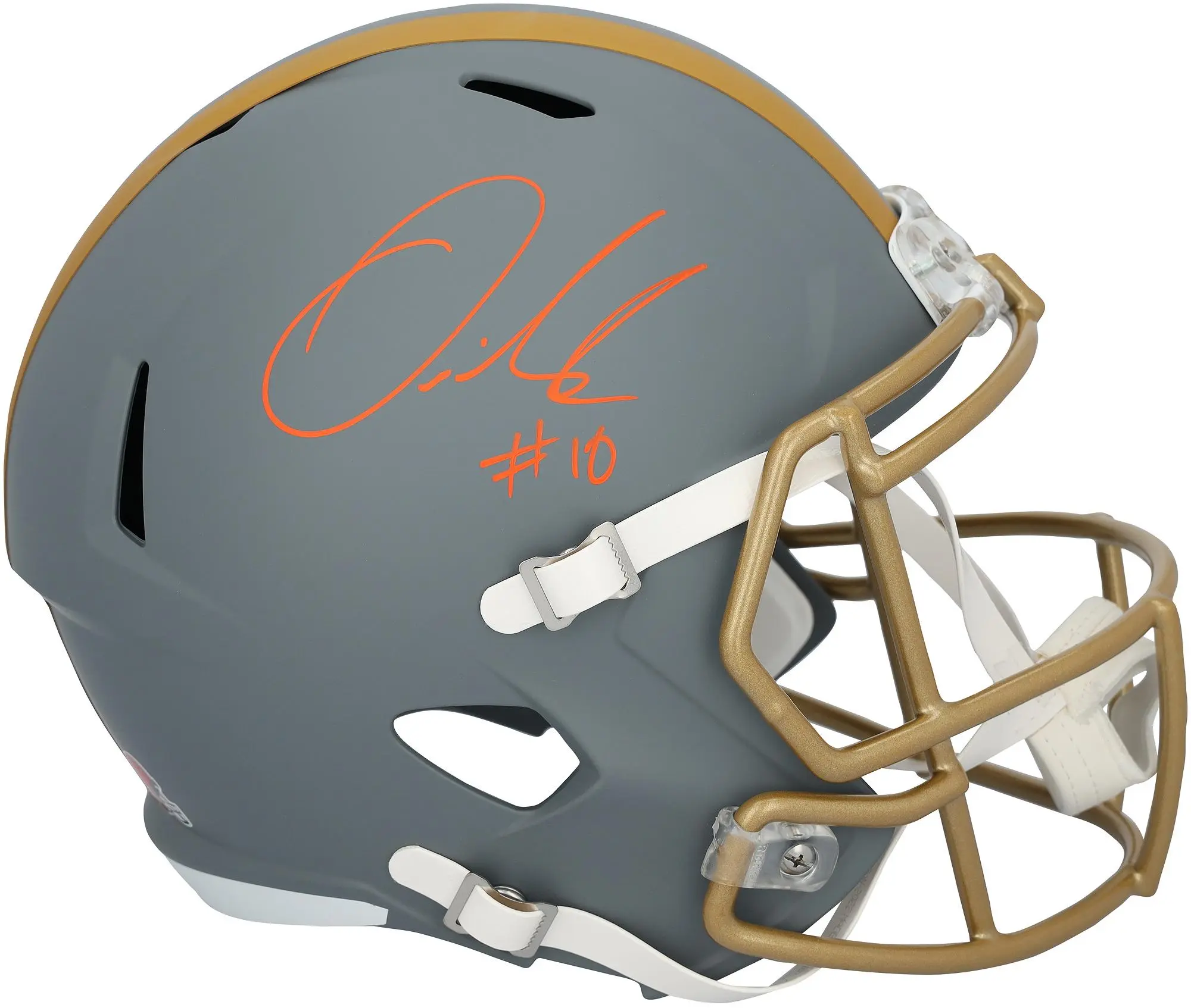 Quinshon Judkins Cleveland Browns Autographed Riddell Slate Speed Replica Helmet - Fanatics Authentic Certified