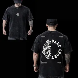 Darc Sport Wolves Gym Washed Tee v8, Gym Washed Heavyweight Cotton T-shirt, Workout Tee, Sport Gift, Gymnastic Merch Fan , Streetwear Washed Tee, Vintage Hiphop Washed Shirt, Retro Washed Tee, Limited Design For Sport V16