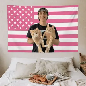 Hamzah and Martin  wall tapestry poster for college dorm cave bedroom living room office party decoration gift for men women