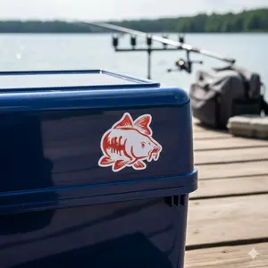 Durable Car Sticker for Fishing Lovers, 1-PC Vinyl Decal for Car Truck Boat Kayak, Waterproof Sunproof, Scratch-Resistant Peel-Proof Automotive Decor
