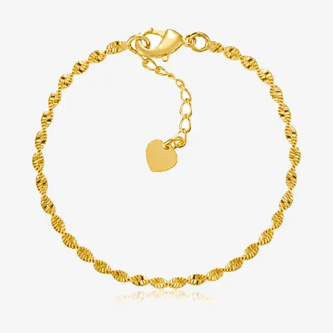 EVRY JEWELS Gold or Silver Plated Women's Waterproof Don't Get It Twisted Bracelet