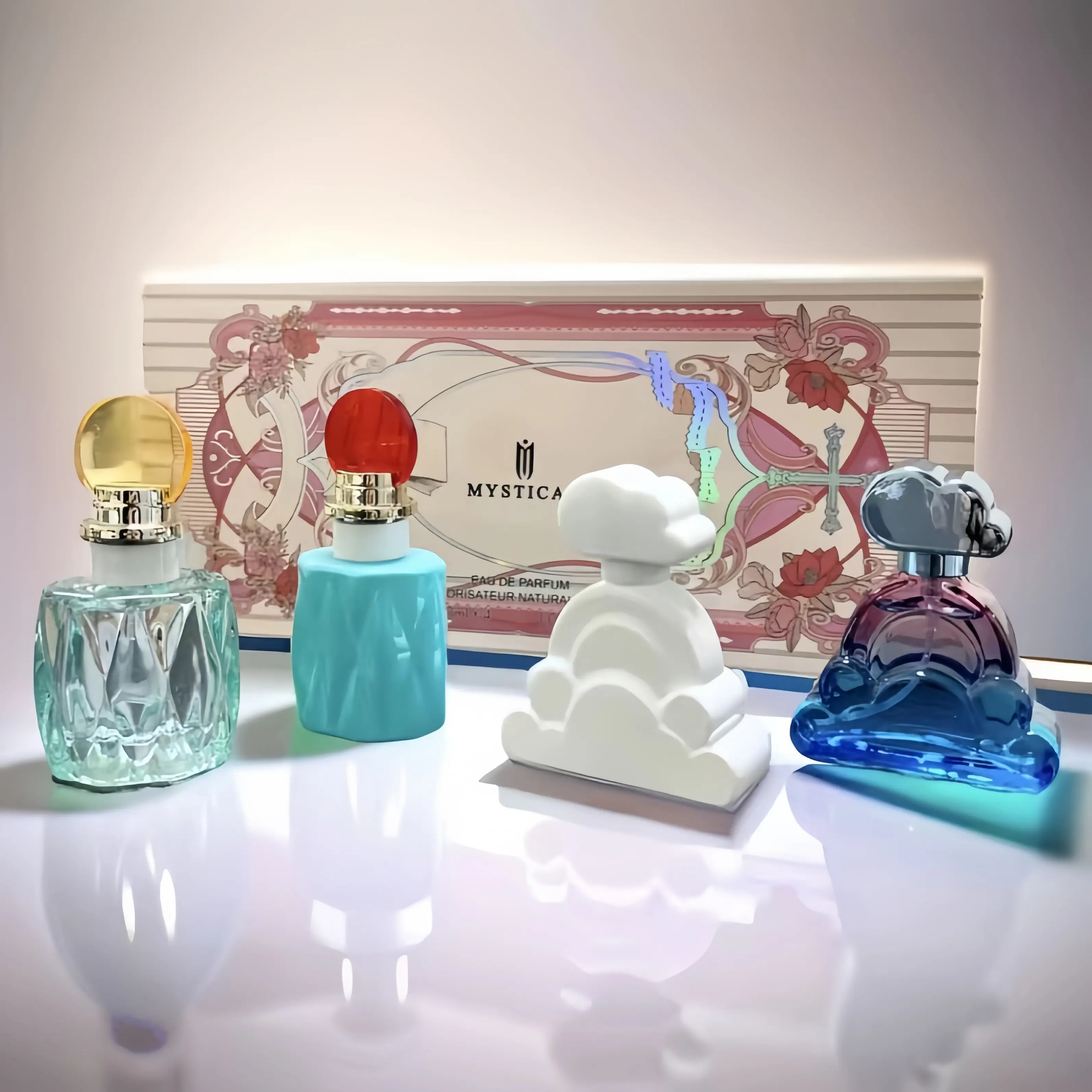 Cloud Series 4-Piece EDT Gift Set | 30ml × 4 Floral Fruity Musk Fragrance, Long-Lasting Premium Perfume for Women. Daily Commutes, Casual and Formal Occasions. Ideal Gift for Girlfriend, Perfect for Christmas, Valentine’s Day and Winter Holidays