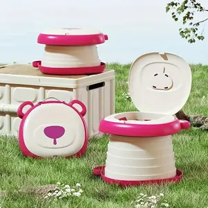 Portable Foldable Child Toilet Seat Cover, Day and Night Use, Essential Travel Item, Compact Emergency Potty for Cars and Camping