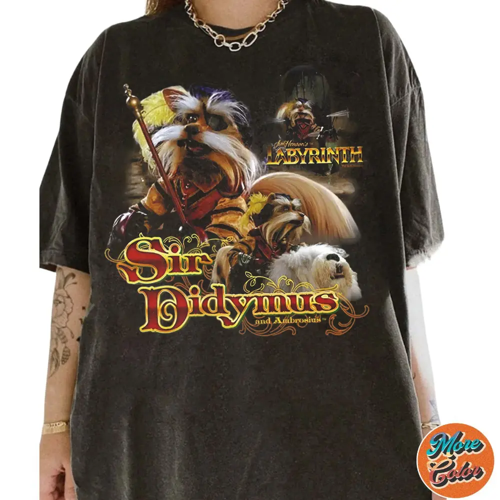 Labyrinth Sir Didymus Sweatshirt, Cotton Unisex T-Shirt, Crew Neck, Size S- 3XL, Menswear Top, Womenswear Top Underwear Streetwear