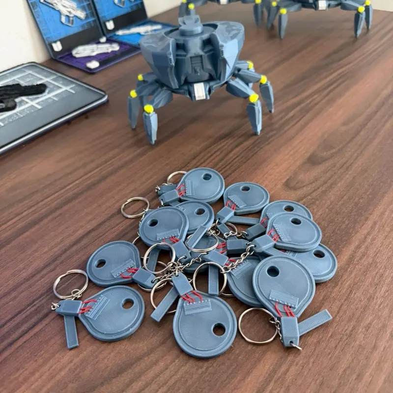 Arc Raiders Hatch Key Keychain - Compact Everyday Carry Video Game Accessory for Gamers, Collectible Keychain Item