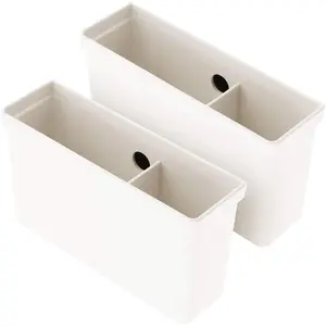 2 count  Marker Holder with 2 Compartments for Whiteboard - Pen Holder with   -  Dry Eraser Marker Organizer