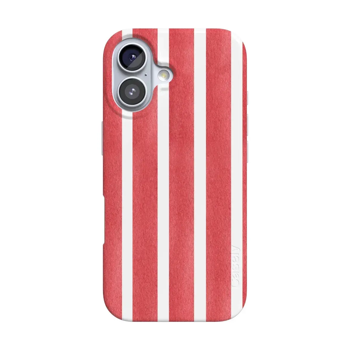 Casely iPhone 16 Case | East Coast Summer | Red Stripes | Compatible with MagSafe | Classic Ultra Thin Design