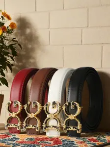 High-End Women's Business Letter Belt, Solid Color, Casual Simple Style, Versatile Jeans and Dresses, Fashion Trend, Perfect Gift