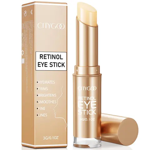 CITYGOO Retinol Eye Stick with Collagen & Hyaluronic Acid, Hydrating Eye Repair Cream, Gentle for All Skin Types, Brightener & Dark Circle Eraser, Anti-Aging Treatment Reduces Wrinkles, Puffiness, Bags, Fine Lines