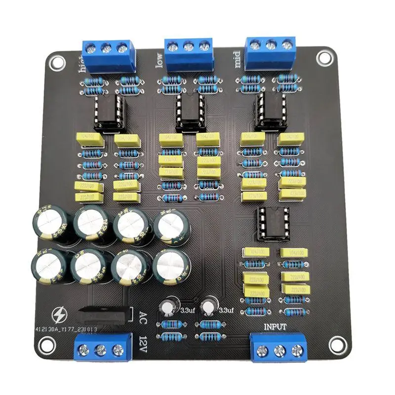 NE5532 Stereo 3-Way Crossover Filter Module for DIY Speaker Amplifiers NE5532 Stereo 3-Way Crossover Filter Module for DIY Speaker Amplifiers
