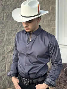 Platini Camisa Fina - TKL10849 (CHARCOAL) (Stretch)