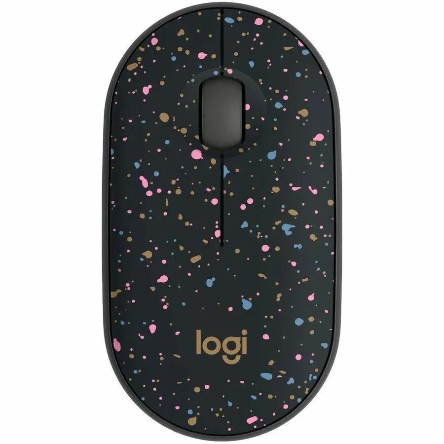 Logitech M340 Wireless Ambidextrous Mouse w/Silent Clicks, Speckles 910-007281