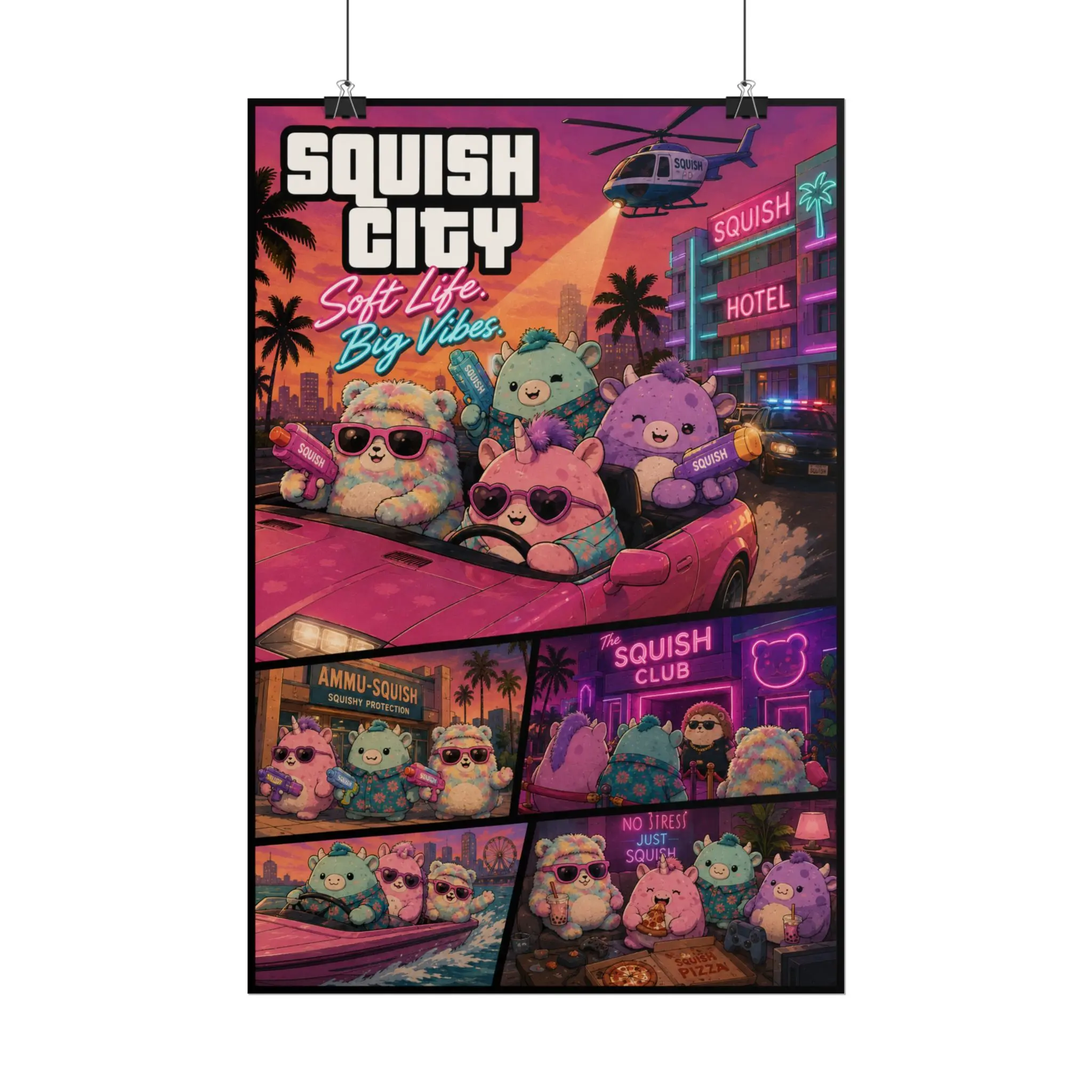 Squish City Squish Mallow Poster