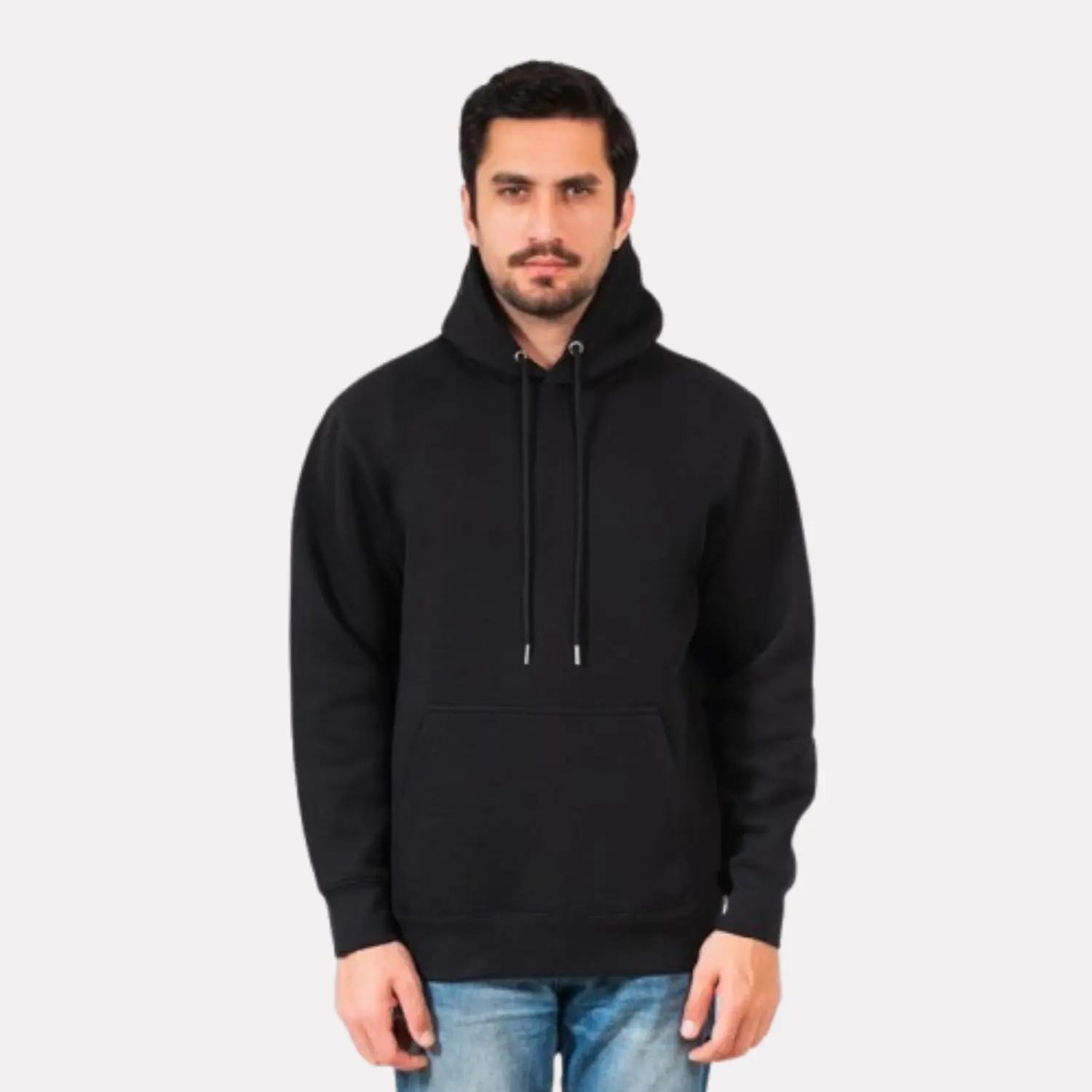 Pukka Blanks Heavyweight Fleece Hoodie 9oz (300 GSM) – Premium Cotton Blend Relaxed Streetwear Fit Pre-Shrunk Blank Hoodie for Printing & Embroidery