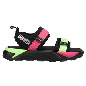 PUMA Womens Rs Glow-In-The-Dark Casual Sandals Casual - Black