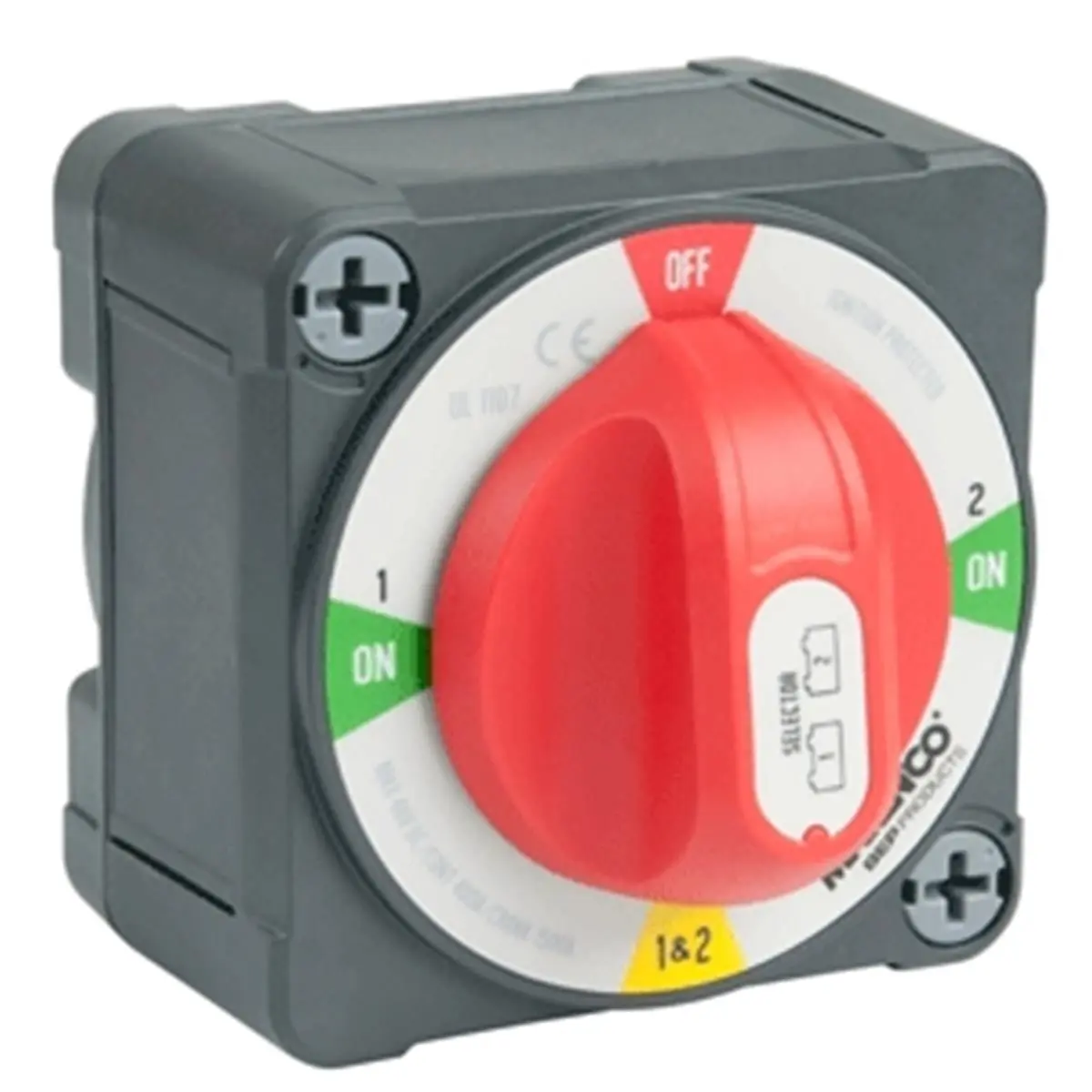 BEP Marine 771-S-EZ Pro Installer Compact Waterproof 400A 48V EZ-Mount Battery Selector Switch for Boating, Ideal for Compact Installations, High-Quality