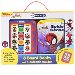 Marvel Spidey and His Amazing Friends: Me Reader Jr 8 Board Books and Electronic Reader Sound Book Set [With Battery] -- Pi Kids - Other
