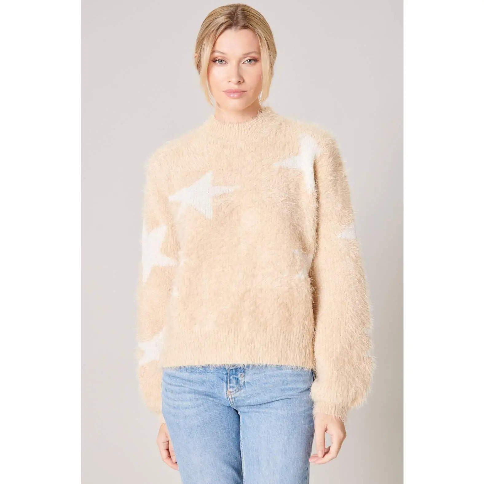 Starry Eyed Eyelash Sweater