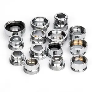 Kitchen Faucet Adapter Set, 6 Counts/set Faucet Adapter Kit with Washer, Kitchen Aerator Adapter, Bathroom Accessories for Home