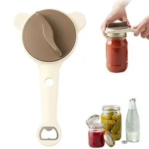 2026 New4-in-1 Jar Opener Ergonomic Stainless Steel Jar Opener Fits 1-3.5 Inch Bottle Caps Ideal for Seniors and Those with Limited Strength Works, Beer, Sauces, And Canned Goods