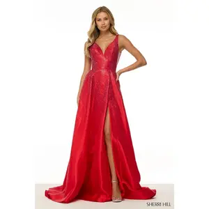 Sherri Hill Heat Stone A-Line Prom Dress 56990
