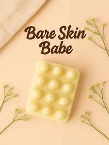 Bare Skin Babe Scent Free Lotion Bar For Sensitive Skin Gentle Formula Without Additives