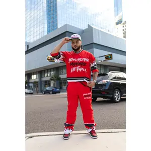 FIRE RED JERSEY SET (LONG PANTS)