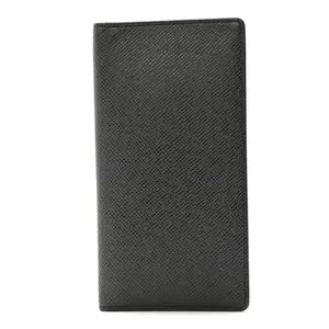 Pre-owned Louis Vuitton leather Small Leather Goods Taiga Porte Valeurs Organizer Wallet Acajou Z 742