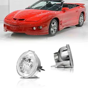 2PCS Clear Lens Front Turn Signal Lamp Covers For Pontiac Firebird / Trans AM 1998 1999 2000 2001 2002 Replace OEM 10301406