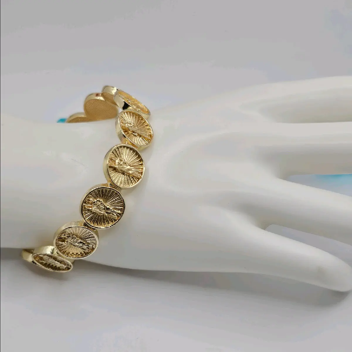 SAINT JUDE GOLD PLATED BRACELET adjustable