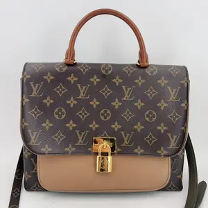 Pre-owned Louis Vuitton eather Crossbody Bags Brown Monogram Leather Handbag