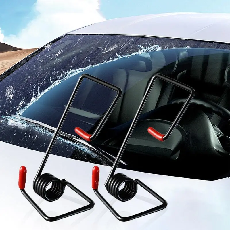 Easy to Install Windshield Wiper Arm Booster Spring-Improves Windshield Cleaning Effect without Battery