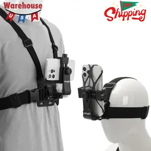 Mobile Phone Chest Strap Harness Mount Head Strap Holder
