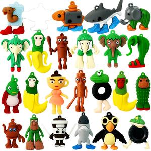 24-piece italian brainrot action figure set, cartoon character statues, perfect for halloween christmas easter indoor outdoor decoration