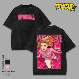 Atom Eve From Invincible Tee, Comics T-Shirt, TV Show Comics Washed Tshirt Cotton Streetwear graphic vintage tees Men Gift Top lover graphic tee