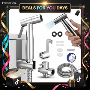 Bidet Sprayer for Toilet, Stainless Steel Bidet Sprayer Kit, Easy Install Toilet Bidet Attachment for Personal Hygiene and Cleaning, Toilet Bidet Sprayer with Bidet Hose for Feminine Wash,#SummerVibes summerwins