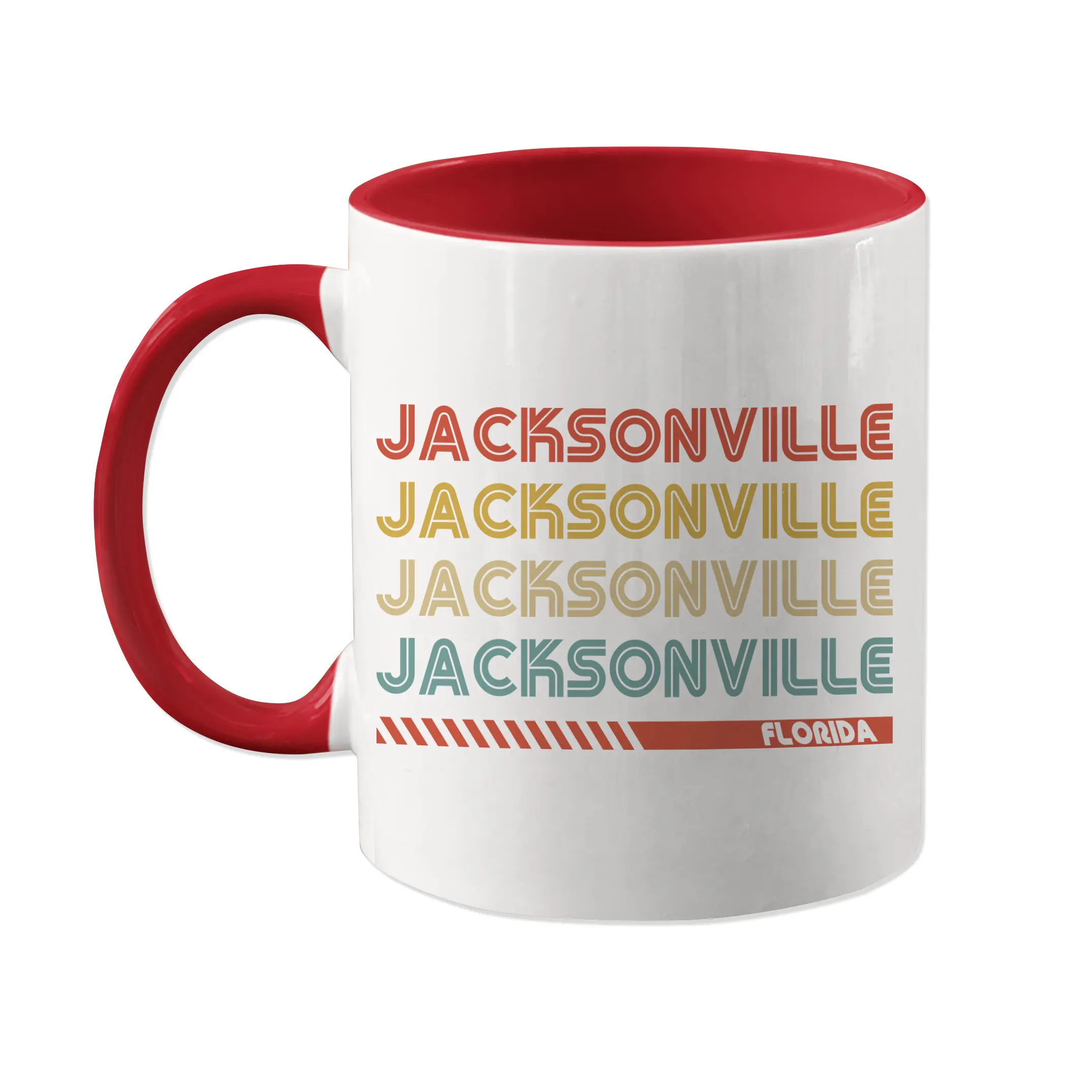 Jacksonville Mug Gift, Retro Florida Coffee Cup, Vintage Jacksonville Florida Coffee Mug, Jacksonville Gift Idea, Jacksonville Stuff, FL Cup, 11oz cup