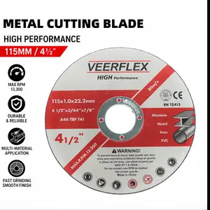 4.5" Thin Cutting Wheel – Fast, Clean Cuts for Metal, Stainless Steel, Aluminum & PVC | 115x1.0mm